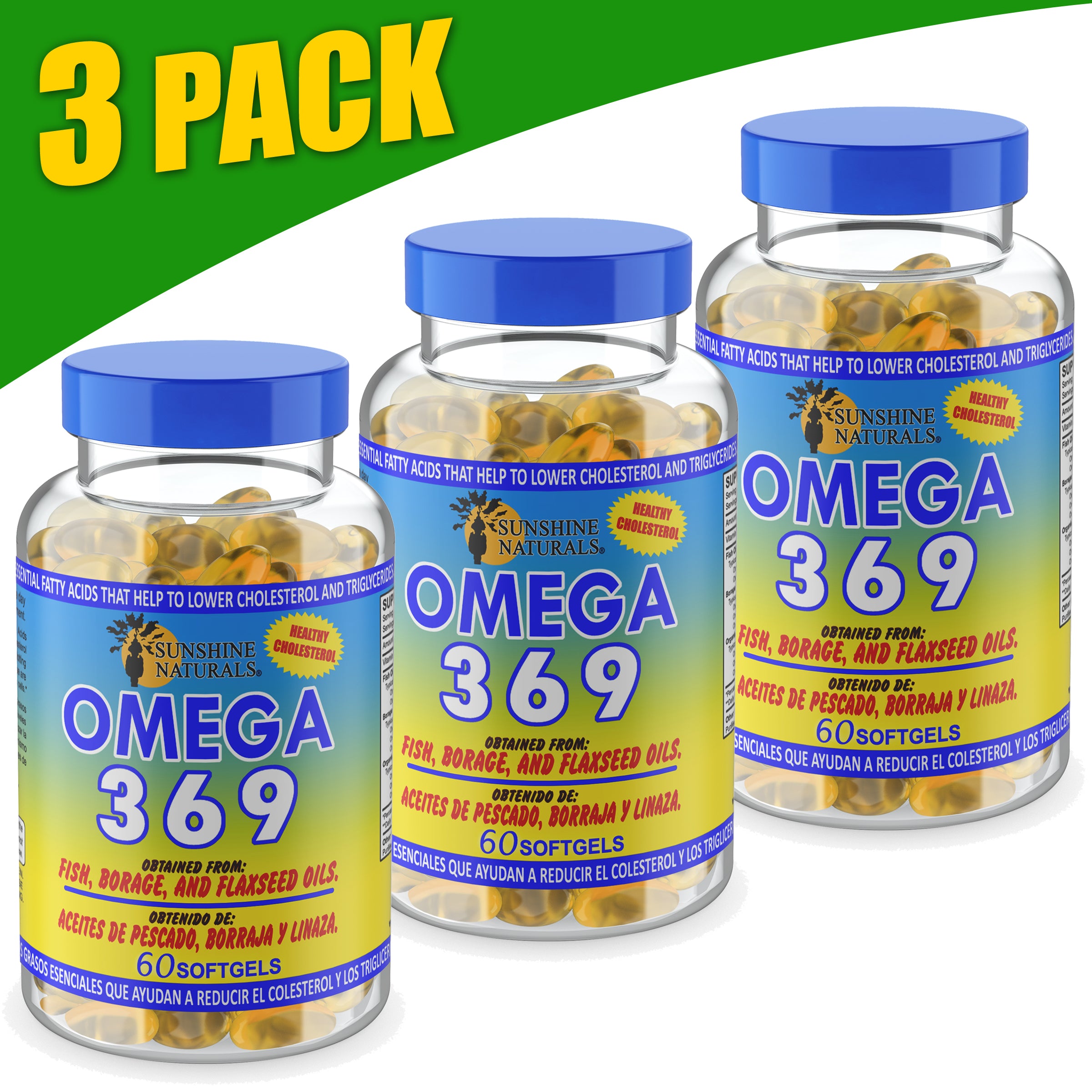 Omega 3 6 9 Fish Oil Soft Gels Sunshine Naturals