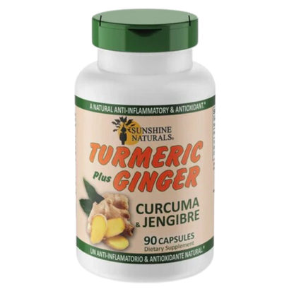 Turmeric Curcuma plus Ginger 90 Capsules