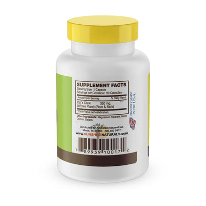 Cats Claw Root 350mg 60 Capsules Sunshinenaturals