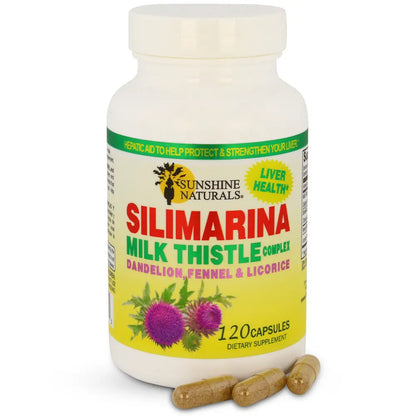 Milk Thistle 600mg 120 Capsules Sunshinenaturals