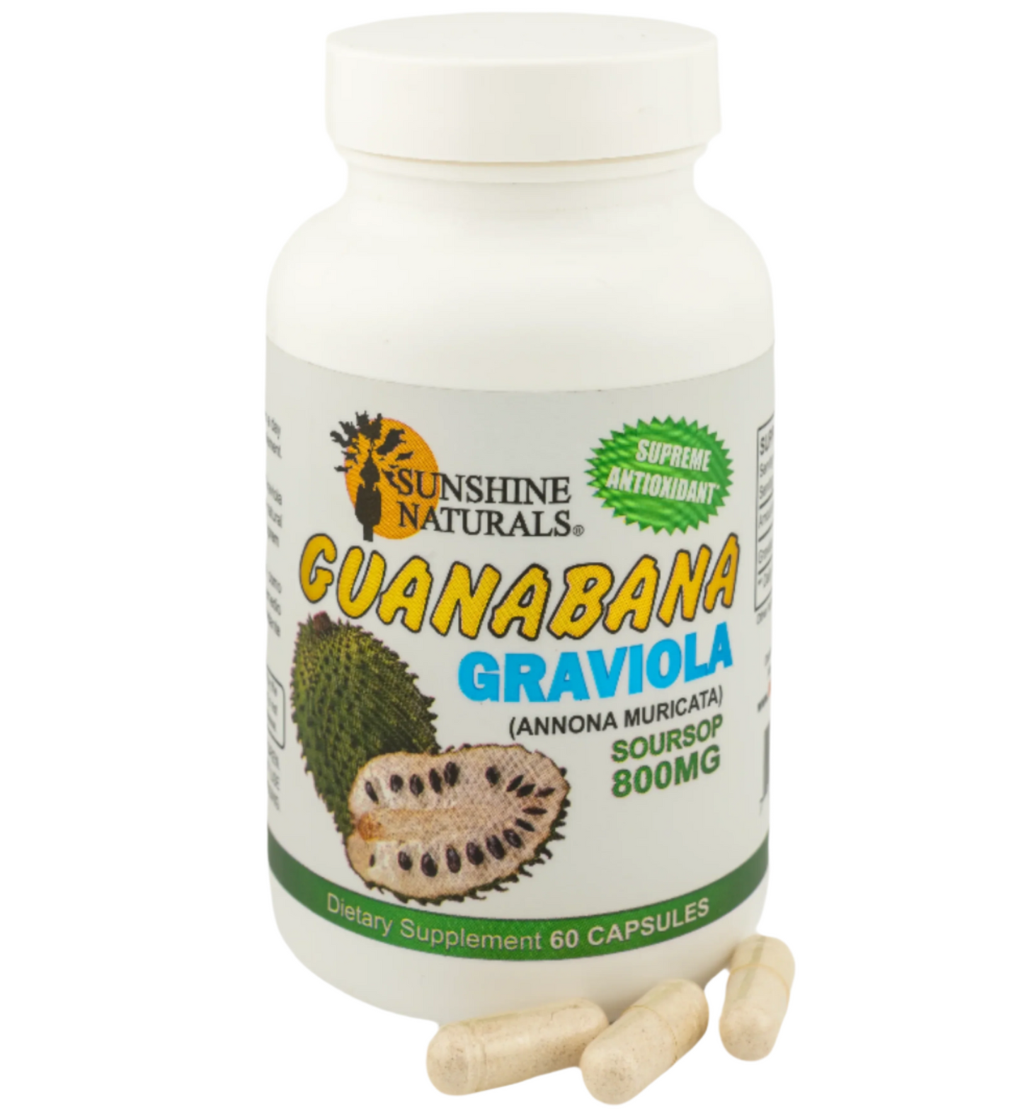 Guanabana (Graviola) 800mg 60 Capsules