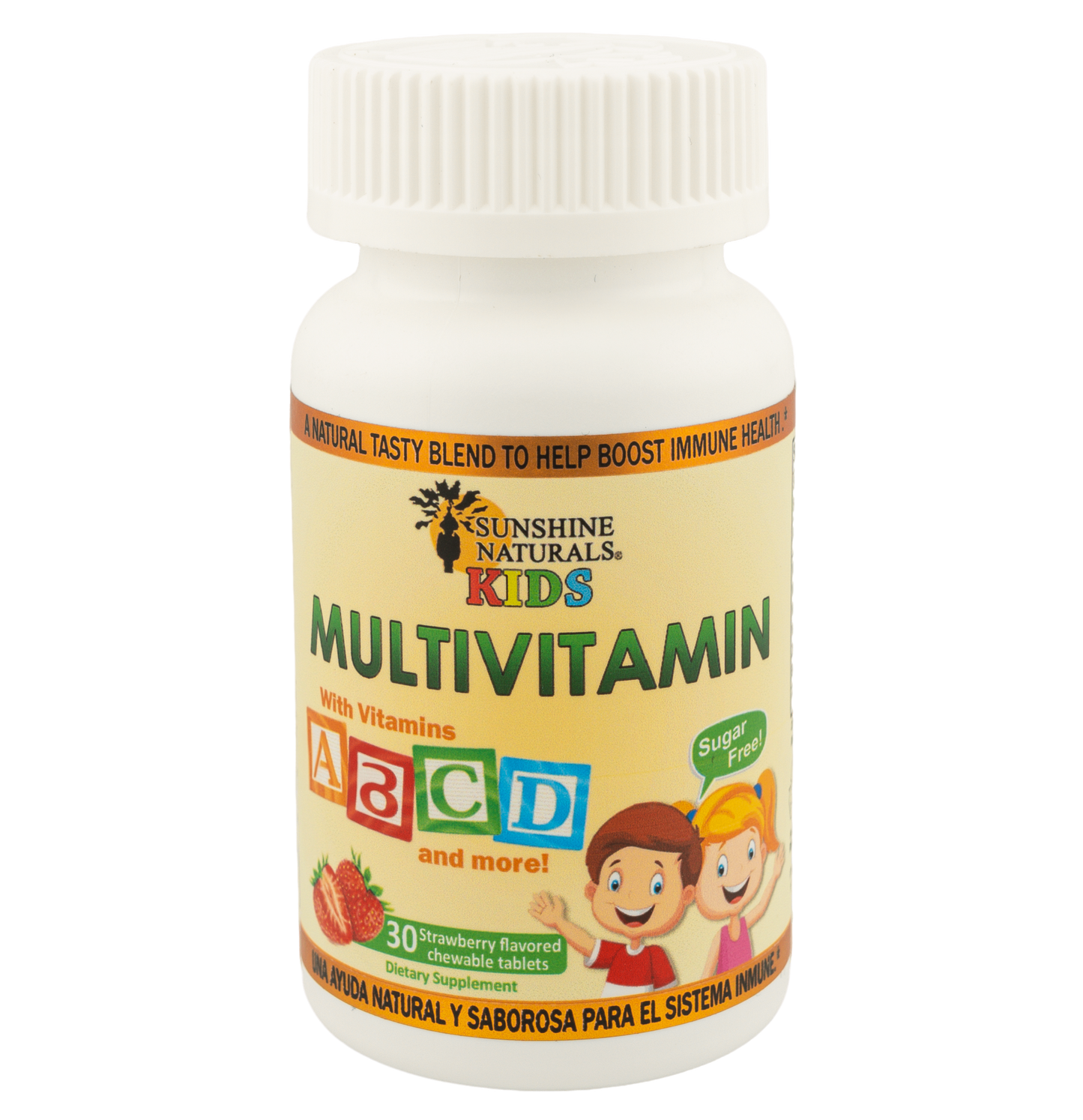 Childrens MultiVitamin 30 Chewable Strawbery Flavored Tablets