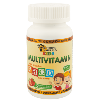 Childrens MultiVitamin 30 Chewable Strawbery Flavored Tablets