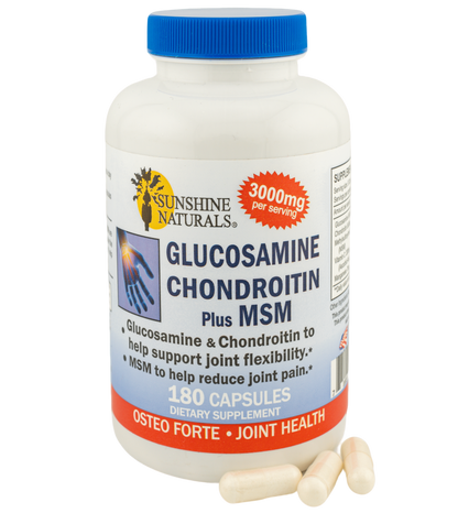 Glucosamine Sulfate, Chondroitin, and MSM 180 Capsules