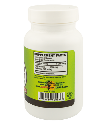 Valerian Root 1000mg 100 Capsules