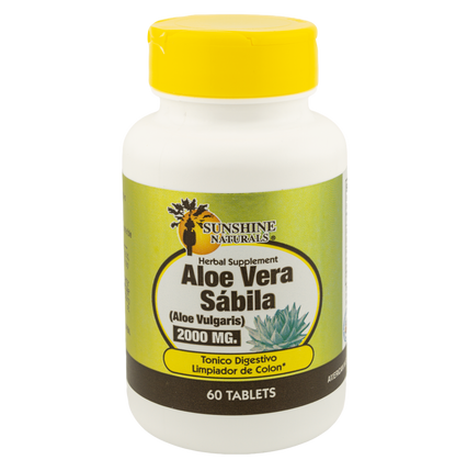 Aloe Vera Sabila 2000mg 60 Tablets