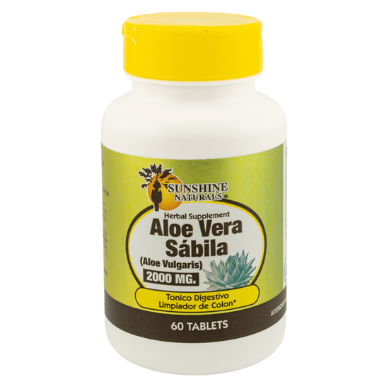 Aloe Vera Sabila 2000mg 60 Tablets