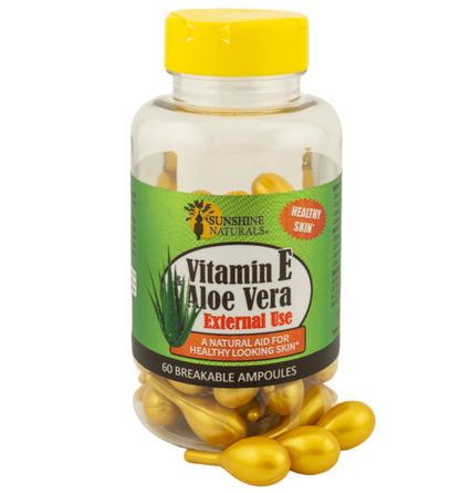 Vitamin E & Aloe Vera 60 breakable ampoules