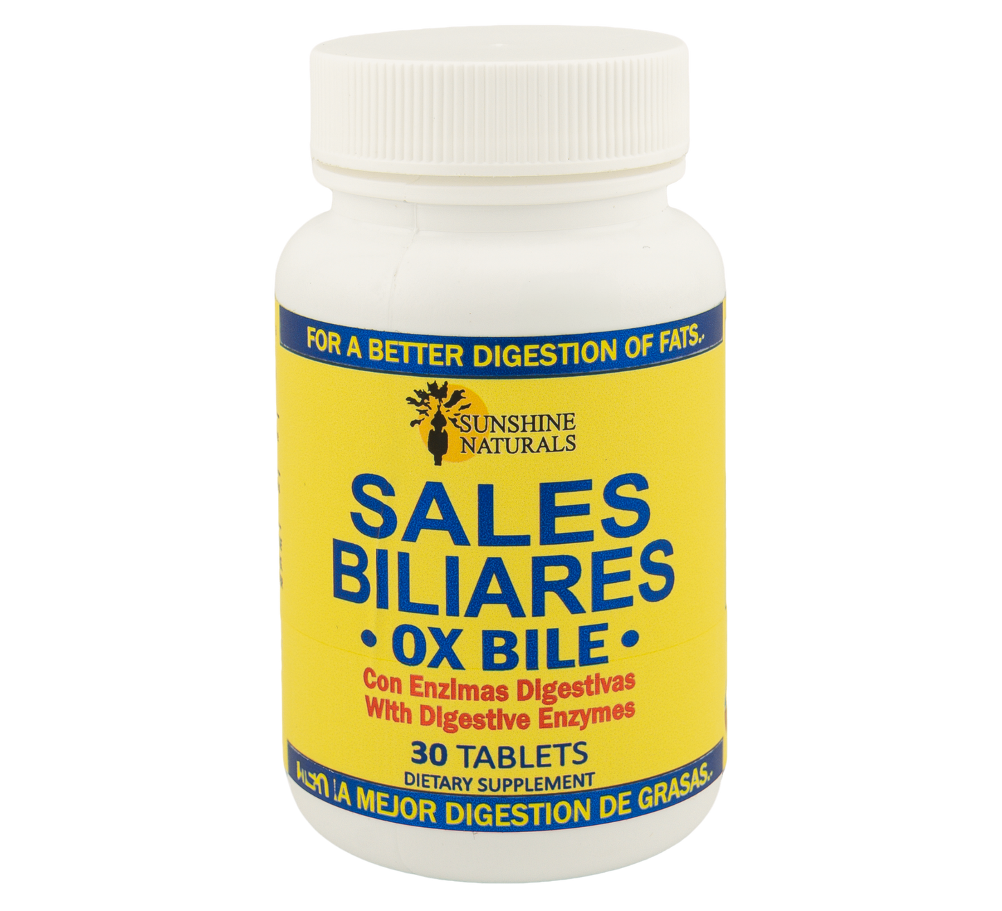 Sales Biliares (Ox Bile) plus Digestive Enzymes 30 Tablets