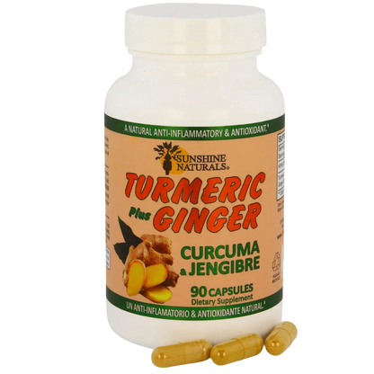 Turmeric Curcuma plus Ginger 90 Capsules