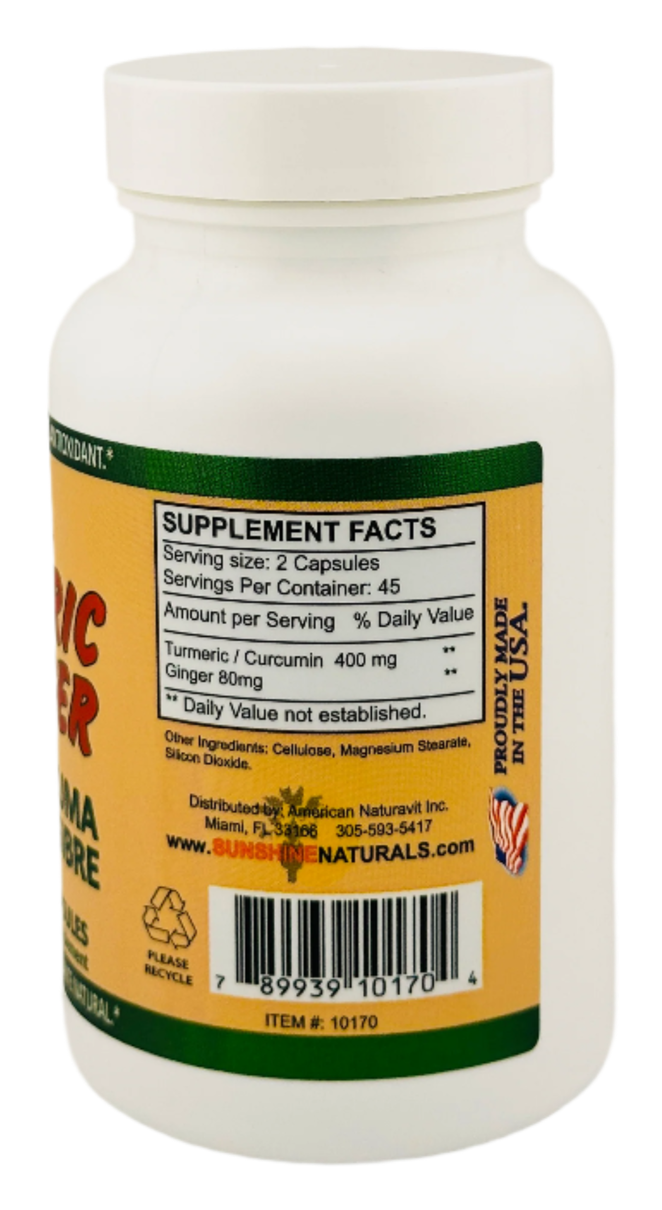 Turmeric Curcuma plus Ginger 90 Capsules