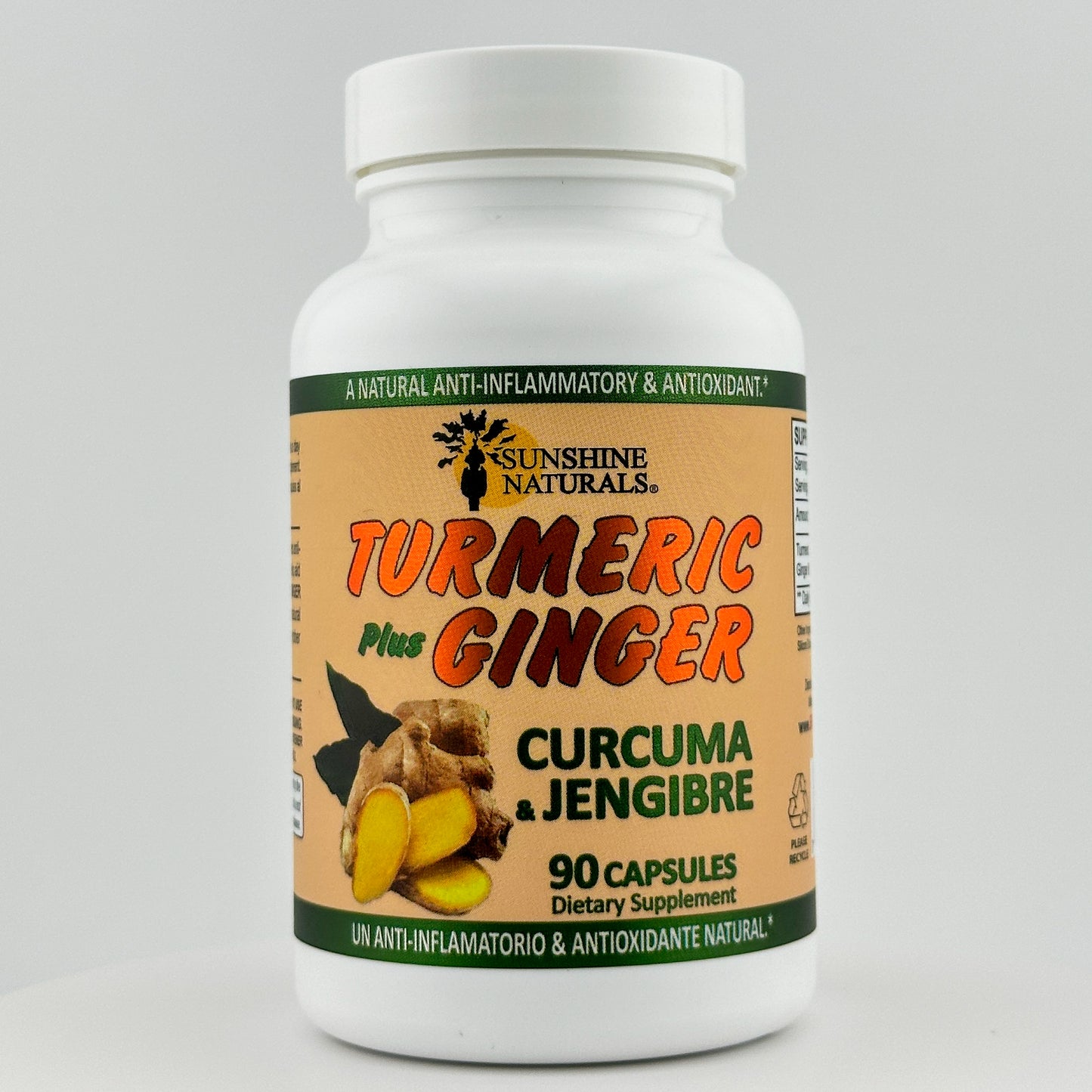 Turmeric Curcuma plus Ginger 90 Capsules