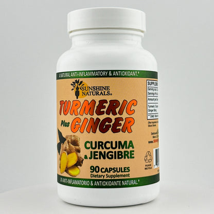 Turmeric Curcuma plus Ginger 90 Capsules