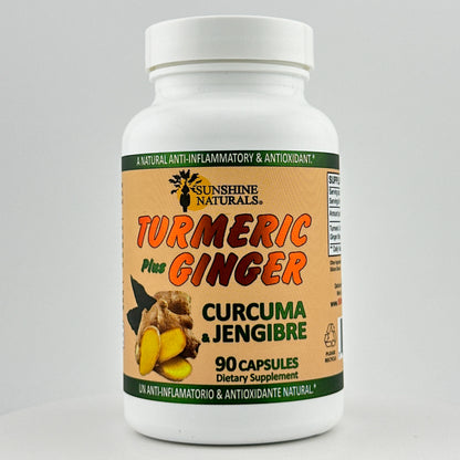 Turmeric Curcuma plus Ginger 90 Capsules