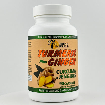 Turmeric Curcuma plus Ginger 90 Capsules