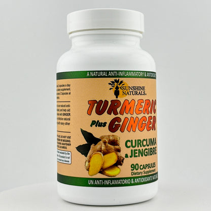 Turmeric Curcuma plus Ginger 90 Capsules