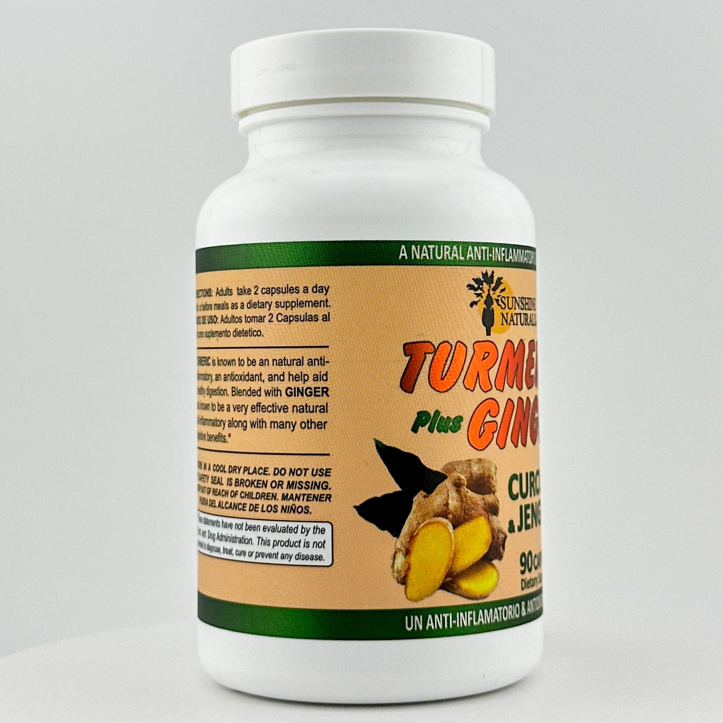 Turmeric Curcuma plus Ginger 90 Capsules