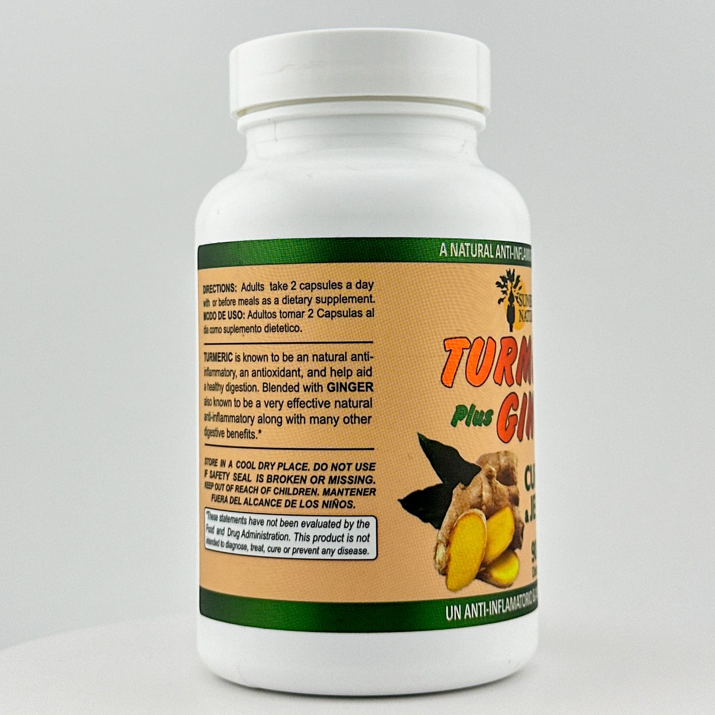 Turmeric Curcuma plus Ginger 90 Capsules